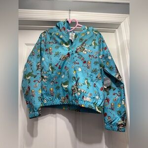 Disney Toy Story Rain Jacket (size 9/10) Kids Blue Animation Parks NWT unisex